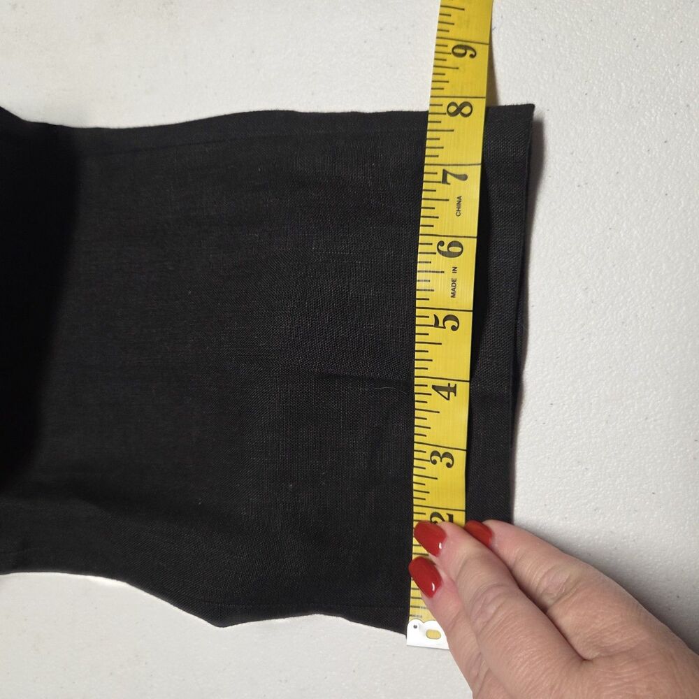 RALPH LAUREN Black Label Mens 100% Linen Black Straight Leg Pants Black 32X37.5 - Picture 8 of 8